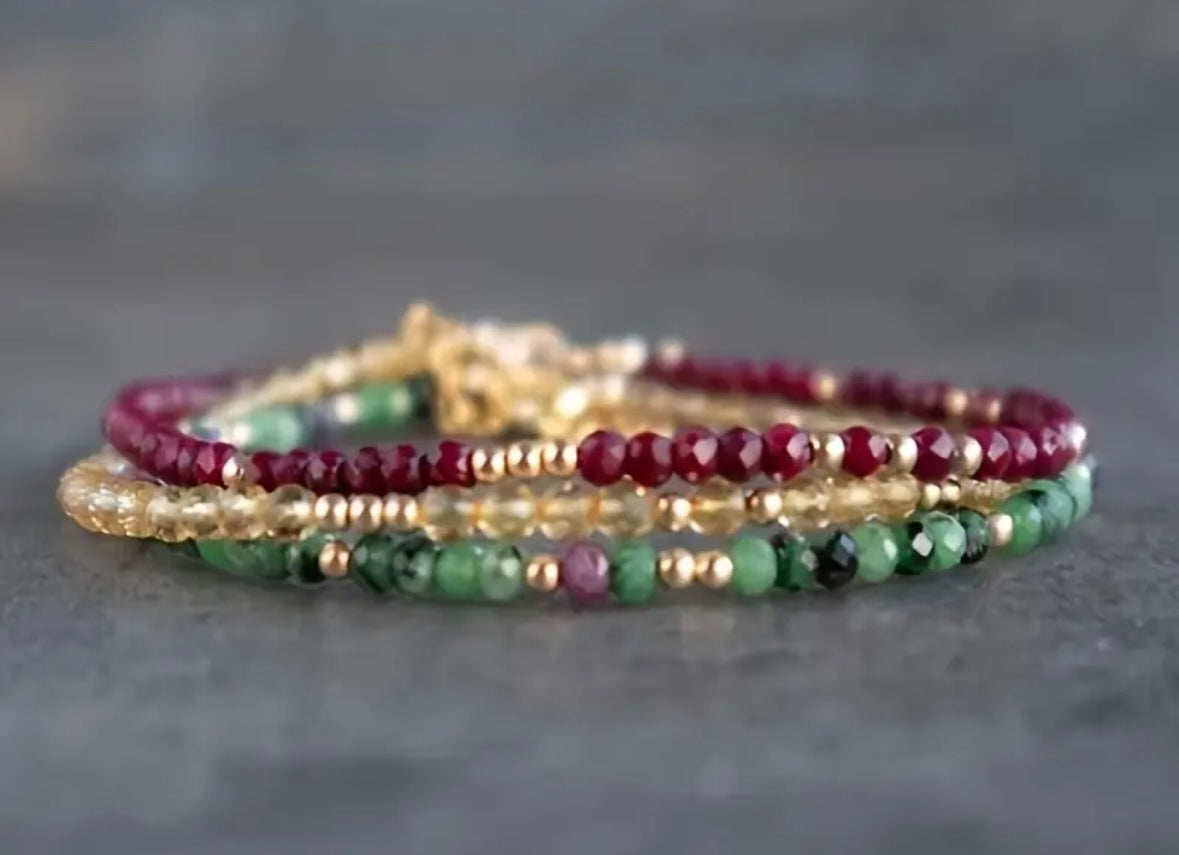 Raw Harmony Heart Bracelet