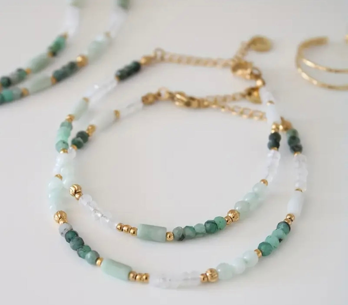Raw Moonstone Bracelet