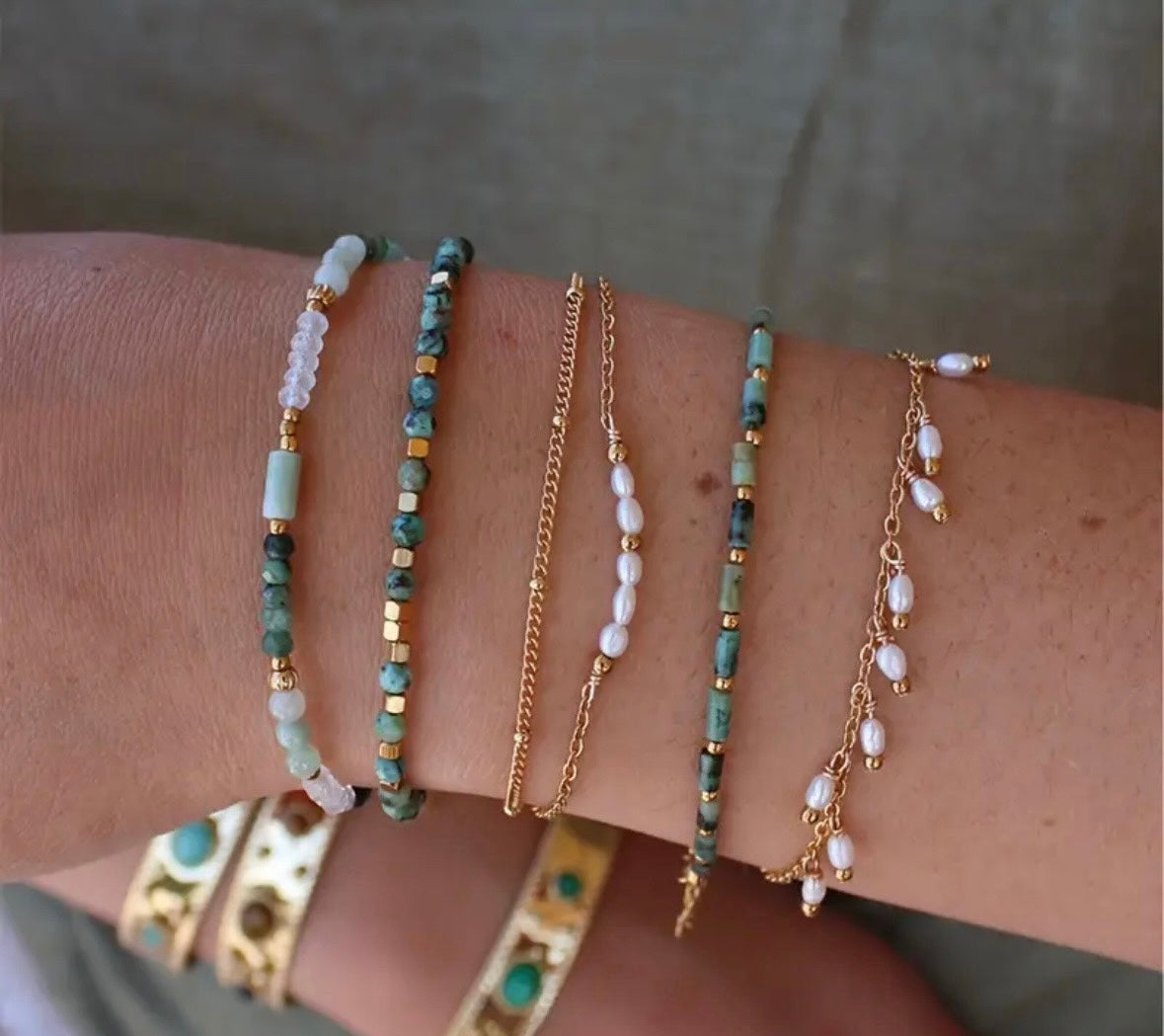 Raw Moonstone Bracelet