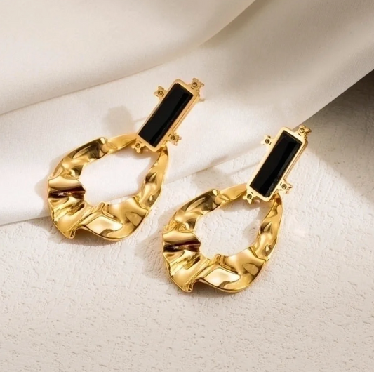 Aurora Black Onyx Earrings